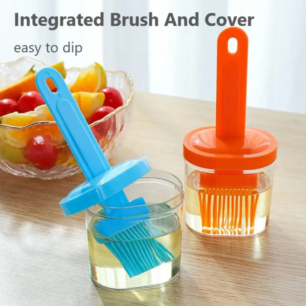 Useful Oil Tool Silicone Kitchen Accessories Pancake Brush Oil Brush Cooking Kitchen Gadget Bottle Brush Barbecue Household