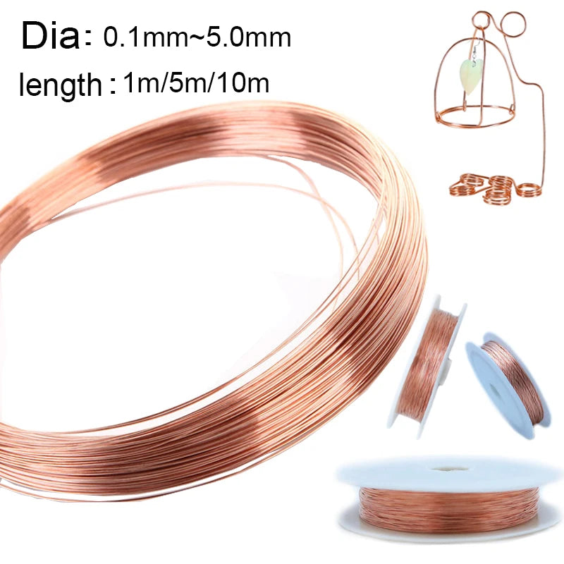 1/5/10M copper conductive copper wire