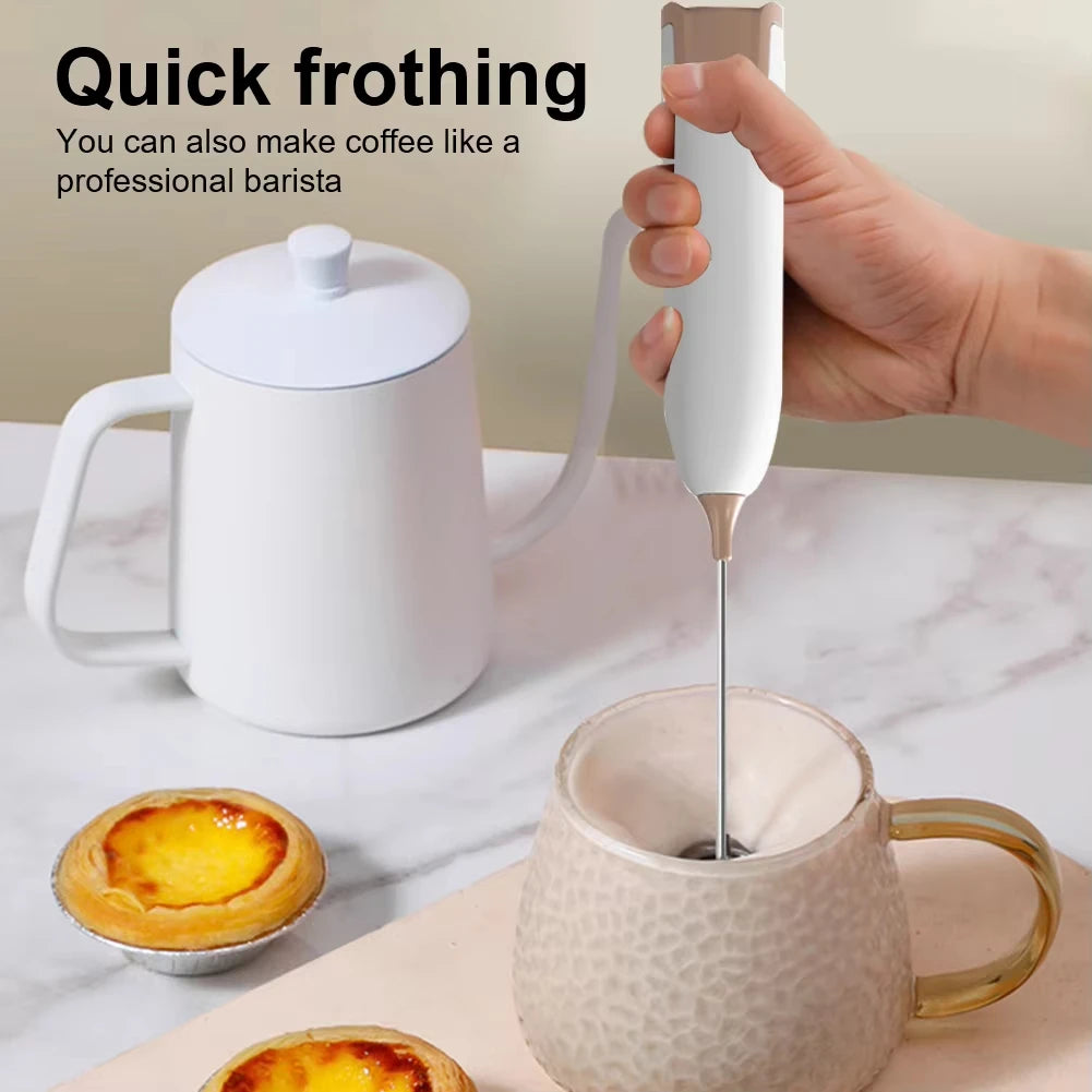 Xiaomi Powerful Electric Milk Frother Mini Portable Milk Frother Milk Frother Battery Powered  Electric Blender Latte Chocolate